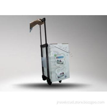 Cardboard POP Cardboard Trolley Box For Exhibition Advertis